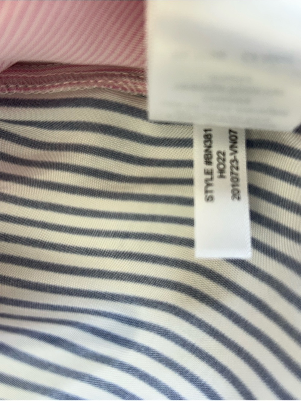 J.Crew Pink Striped women’s Dress Shirt - Picture 8 of 9